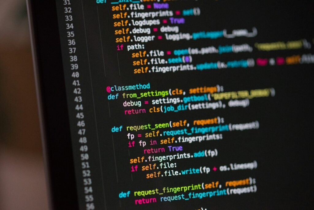 Developer cleaning up spaghetti code in an editor